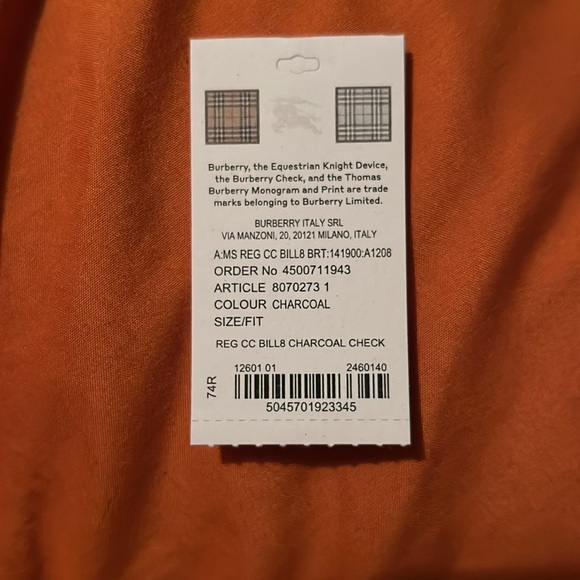 Burberry Charcoal Bifold Wallet - Picture 5 of 5